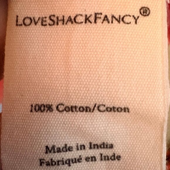 LoveShackFancy Coral Pink Swiss Dot Babydoll Mini Dress Size 8 Cottagecore - Picture 9 of 11